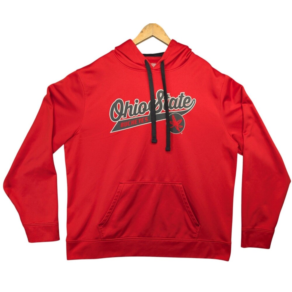 Ohio State Buckeyes Hoodie XXL Red NCAA Pullover Sweatshirt Authentic Apparel